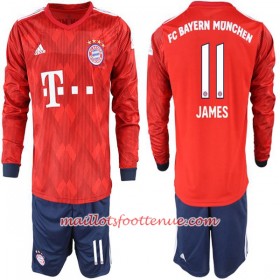 Maillot/Tenue Bayern Munich James Rodriguez 11 Enfant Domicile 2018/2019 Manche Longue